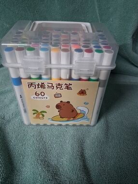 60 Piece Acrylic Markers